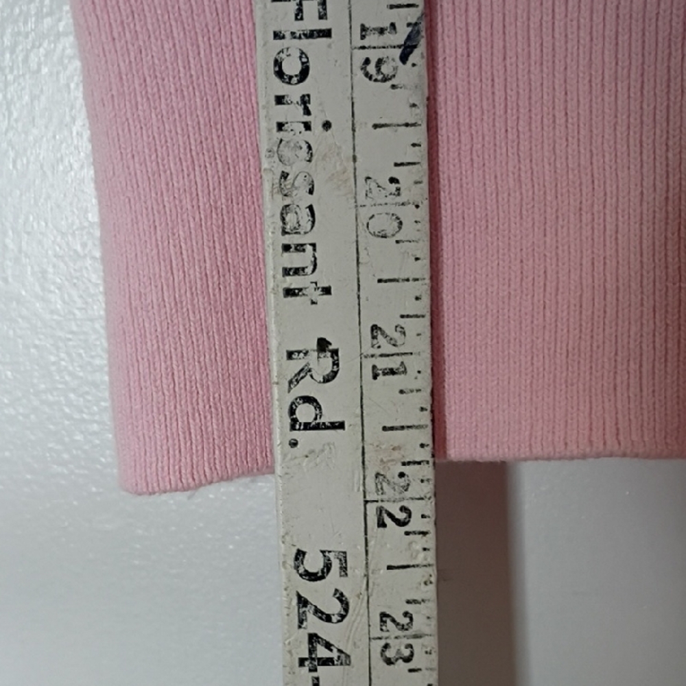 Good Clothes Pink Sleeveless Sweater Tank Top Medium Bow Crew Neck Feminine - Picture 5 of 8